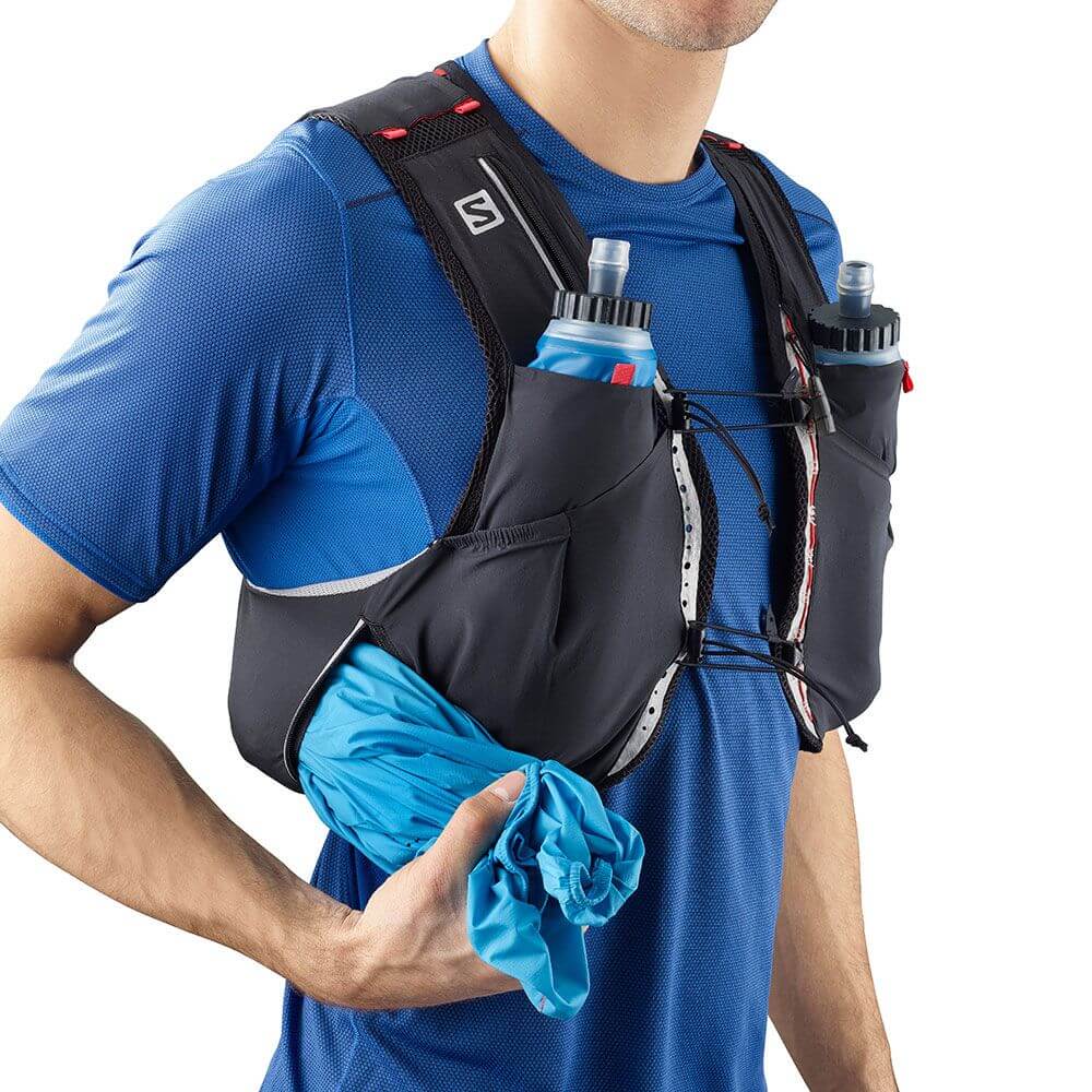 Salomon S Lab Sense Ultra 5 Set Azul Mochilas de Hidratacion l Tallas M Color Azul