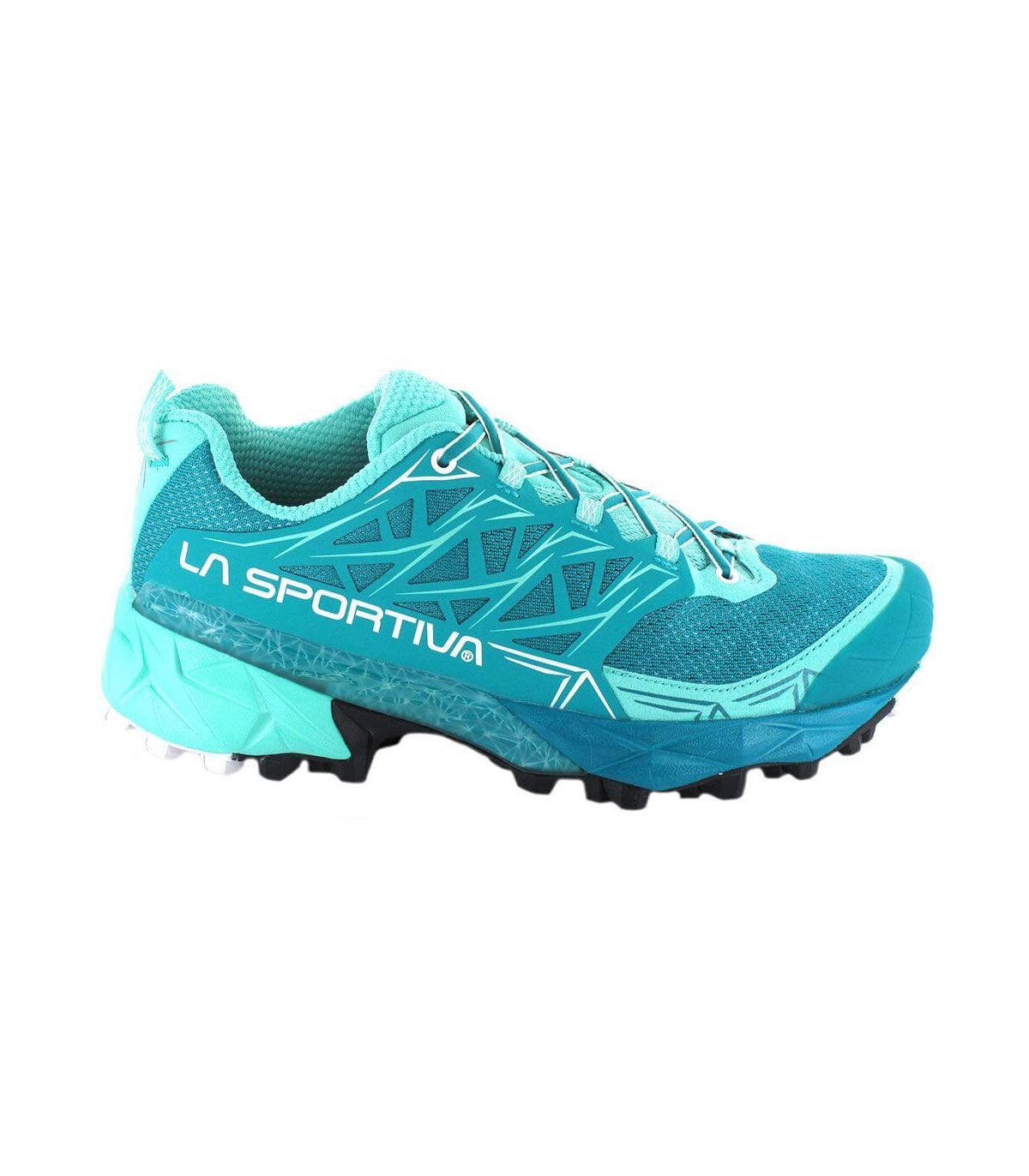 ➤La Sportiva Akyra - Trail Running Mujer l SoloRunning.com Tallas 37,5 Color Azul Claro