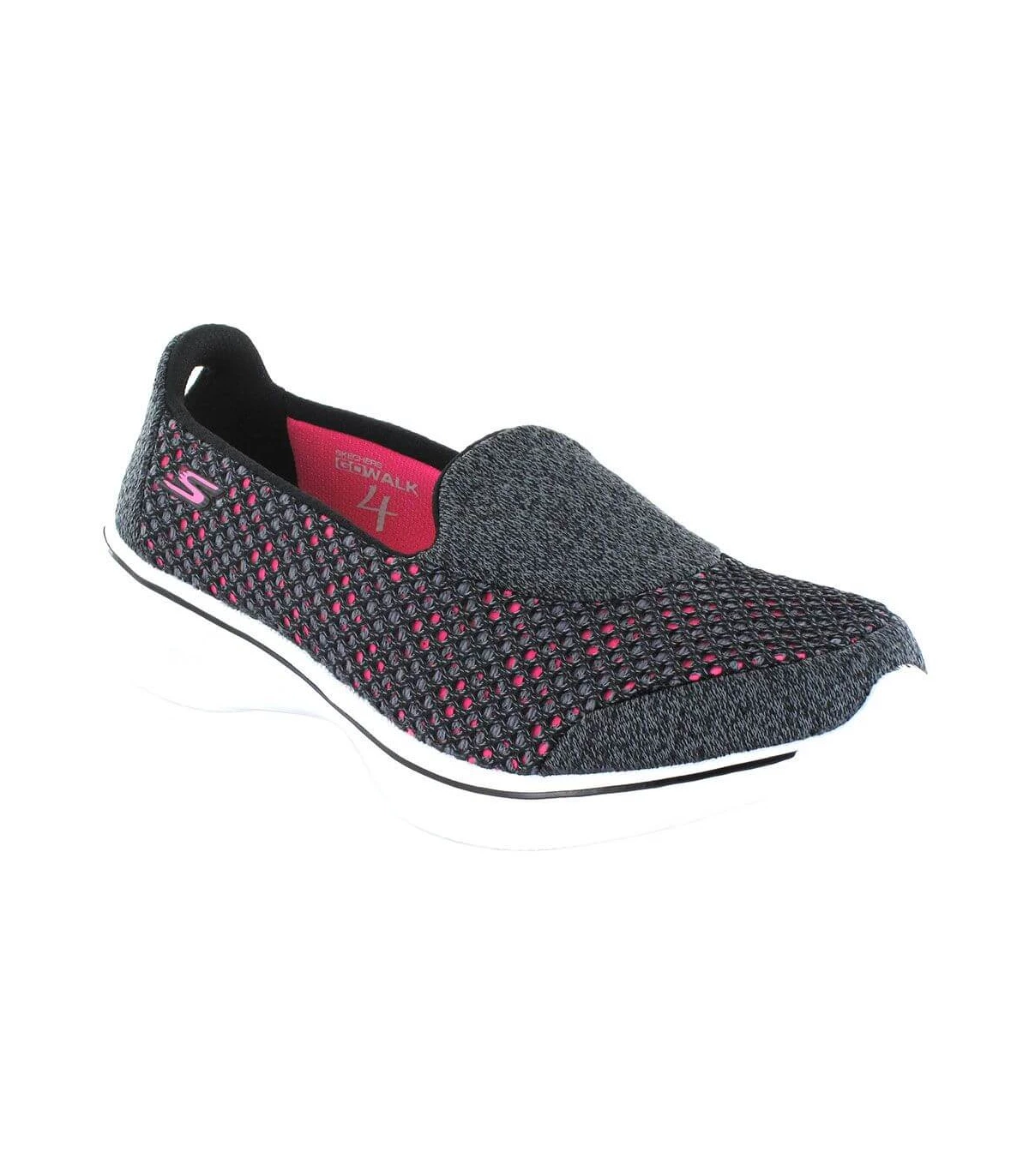 Skechers Go Walk 4 Kindle Black Casual Shoe Woman l SoloRunning Sizes 36 Colour Black