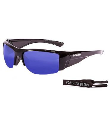 Gafas de sol Running - Ocean Guadalupe Shiny Black / Revo Blue negro Running