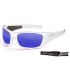 Gafas de sol Ocean Bermuda blancas con lentes azules Revo Blue y patillas flotantes de policarbonato.
