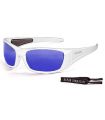 Ocean Bermuda Shiny White / Revo Blue - Sunglasses Sport