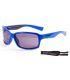 Gafas de sol deportivas polarizadas Ocean Venezia Shiny Blue Smoke para running y deportes acuáticos.