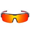 Sunglasses Sport Ocean Race Shinny Black / Red Revo