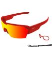 Sunglasses Sport Ocean Race Matte Red / Red Revo