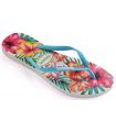 Shop Sandals/Women's Chanclets Havaianas Slim Hibiscus