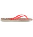 Shop Sandals/Women's Chanclets Havaianas Slim Animals Pink