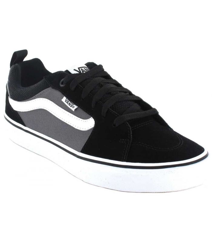 vans negras y grises