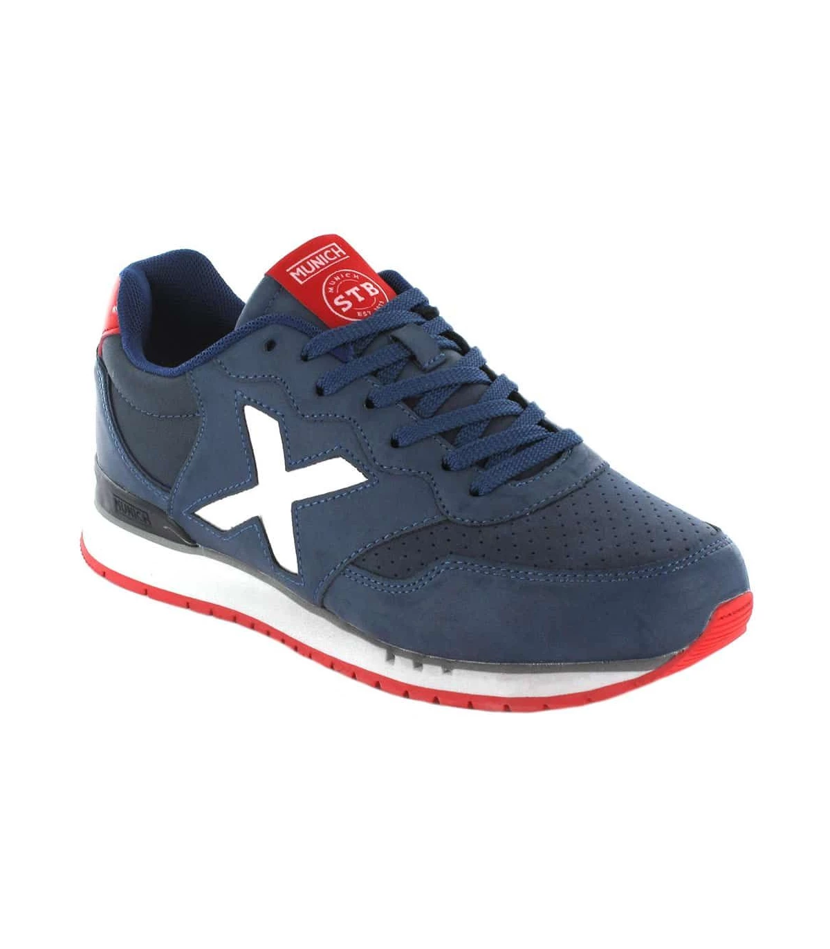 Munich Dash Marine Chaussures Casual Homme l SoloRunning Tailles 41 Couleur Bleu Marine