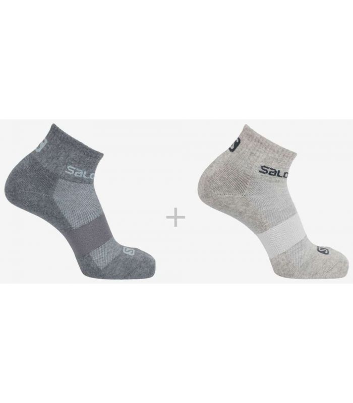 Salomon Socks Evasion 2 Pack-Grey - Running Socks
