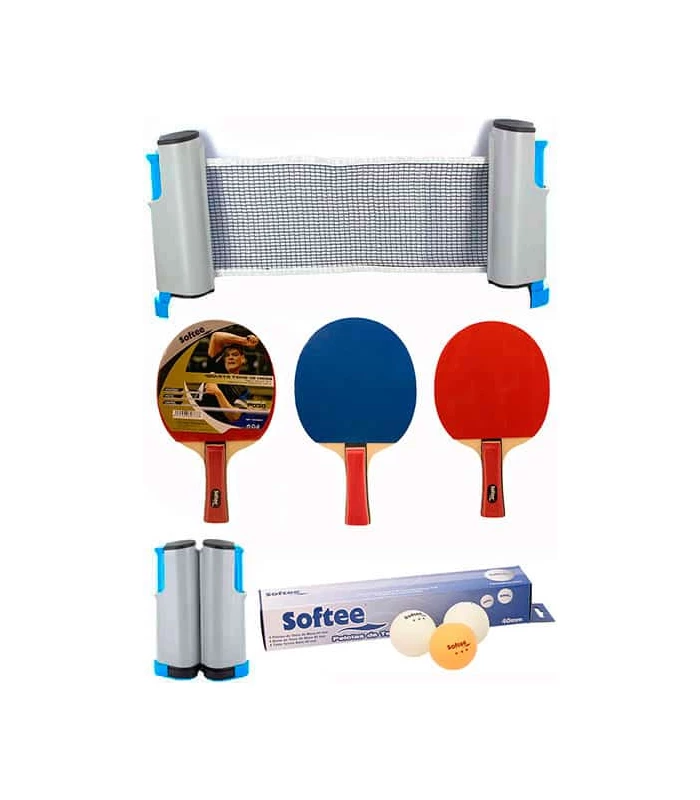 Palas Tenis Mesa Super Set Ping Pong Blanco