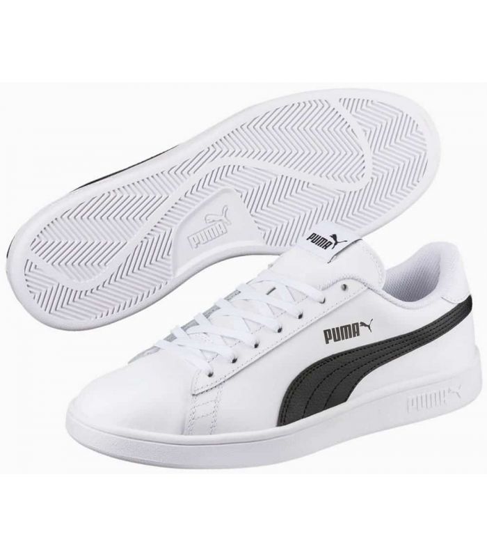 Puma Smash v2 L White Black Sizes 42 Color Blanco