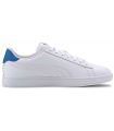 Casual Footwear Man Puma Smash v2 Leather White Blue