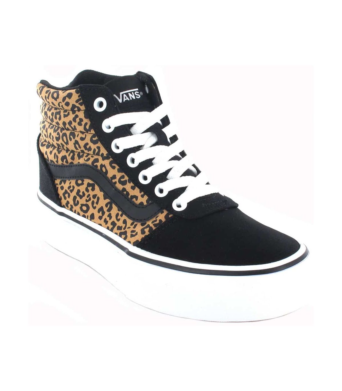 ➤Vans Hi Plataforma Leopard - Calzado Casual Mujer l SoloRunning.com Tallas Negro