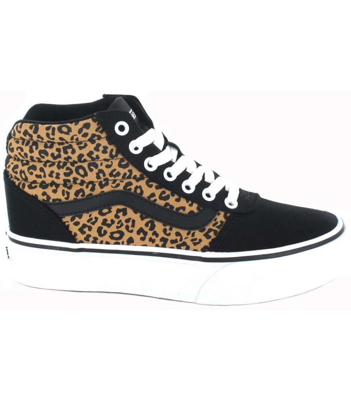 ➤Vans Ward Hi Leopard Platform - Casual Shoe Sizes 36 Colour Black