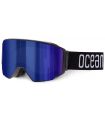 Mascaras de Esquí y Snowboard - Ocean Denali Black Revo Blue negro