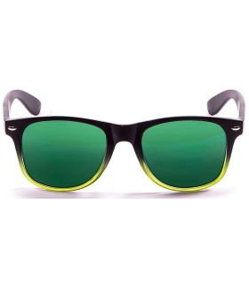 Gafas de Sol Casual Ocean Beach Wayfarer Black Green