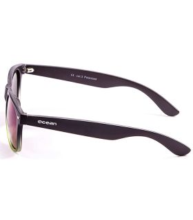 Gafas de Sol Casual Ocean Beach Wayfarer Black Green