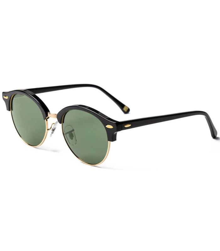 Gafas de sol Ocean Marlon Black con montura negro brillo y lentes polarizadas ahumadas con protección UV categoría 3.