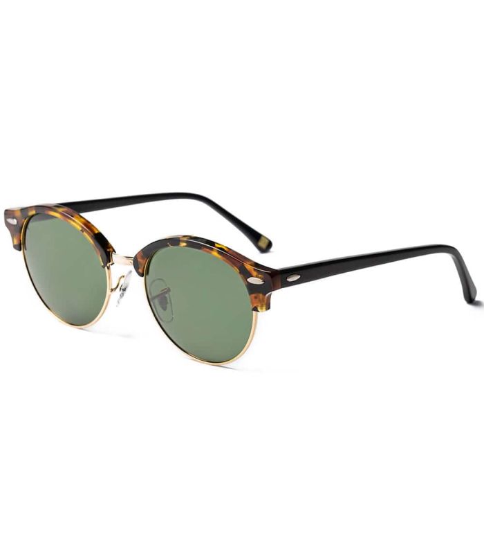 Gafas de sol Ocean Marlon Demi Red: montura retro de acetato marrón y lentes polarizadas ahumadas protección 100% UV.