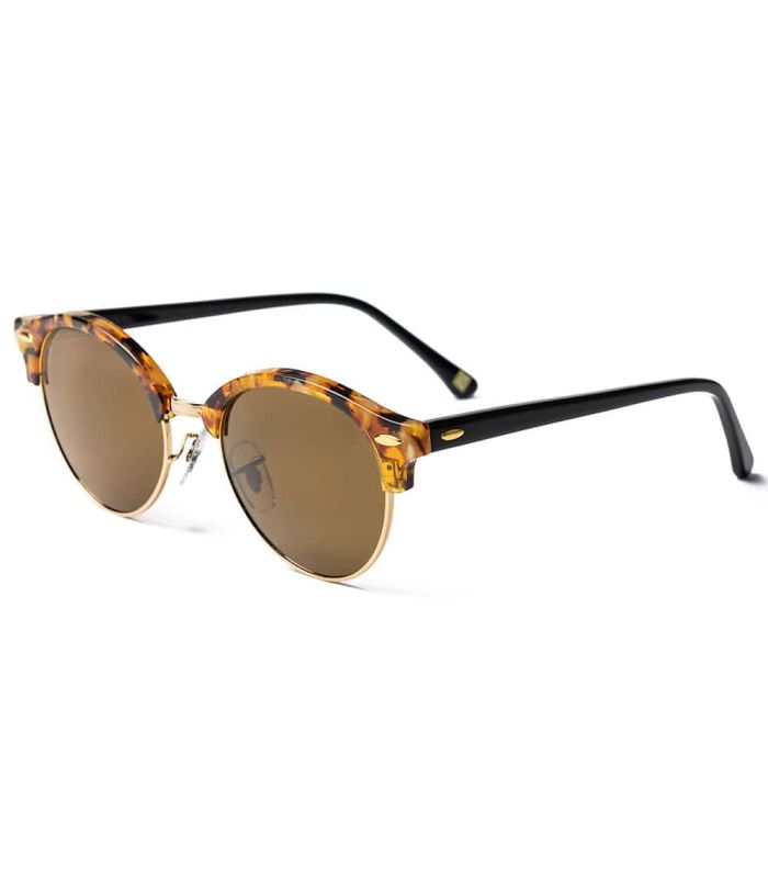 Gafas de sol Ocean Marlon Brown de acetato y acero con lentes marrones polarizadas categoría 3 y protección UV.