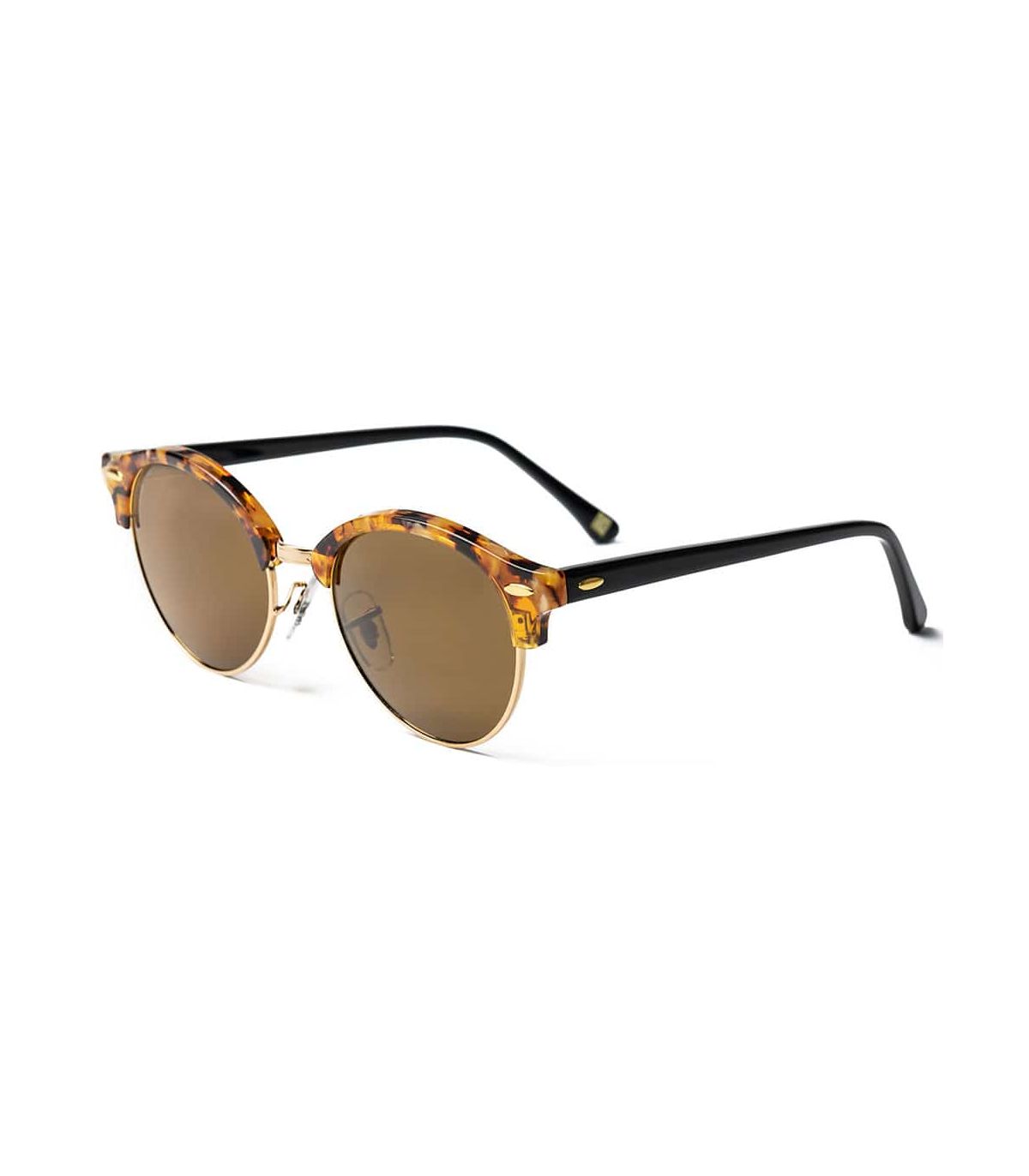 Gafas de sol Ocean Marlon Brown de acetato y acero con lentes marrones polarizadas categoría 3 y protección UV.