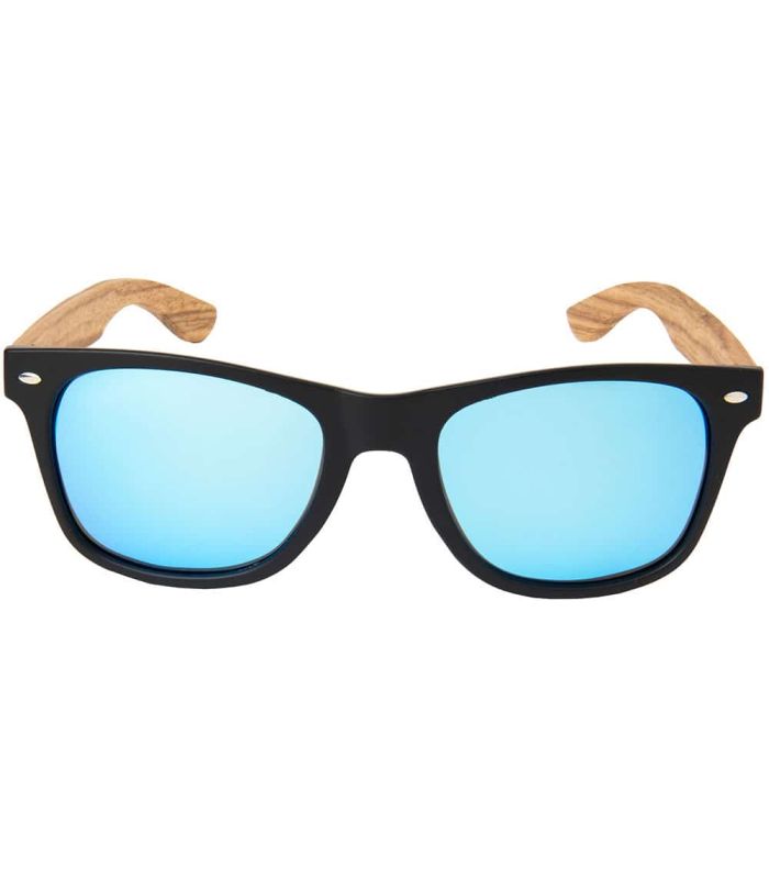 Gafas de Sol Casual Ocean Beach Wood Black Blue