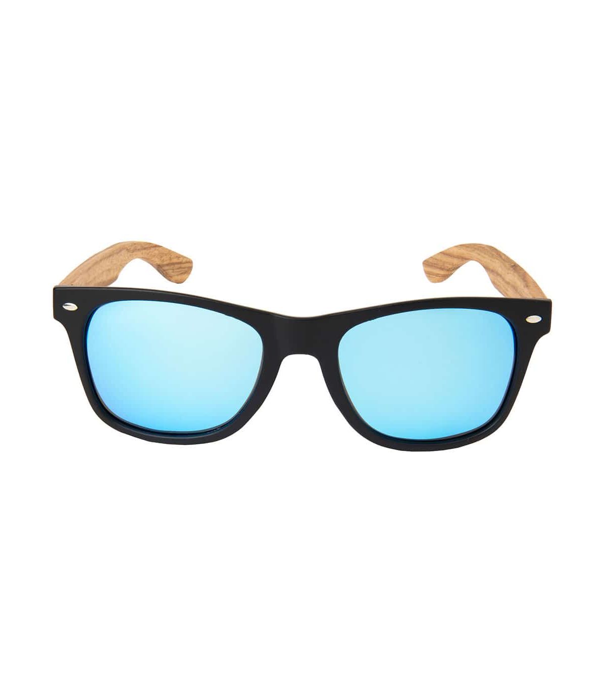 Gafas de Sol Casual Ocean Beach Wood Black Blue