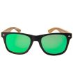 Gafas de Sol Casual Ocean Beach Wood Black Green