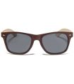 Ocean Beach Wood Dark Brown Smoke - Sunglasses Casual