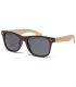 Gafas de sol Ocean Beach Wood Dark Brown Smoke: montura de madera, patillas de bambú y lentes polarizadas.