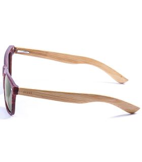 Gafas de Sol Casual Ocean Beach Wood Brown Smoke