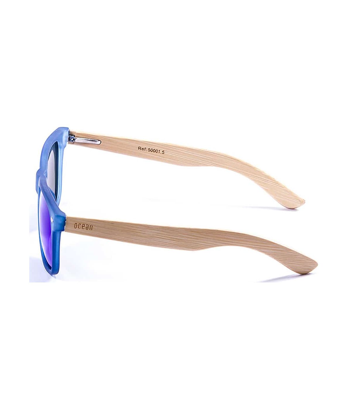 Gafas de Sol Casual Ocean Beach Wood Blue