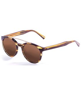Gafas de sol Ocean Tiburon Brown de acetato con lentes marrones polarizadas, sistema ATOM y protección UV100%.