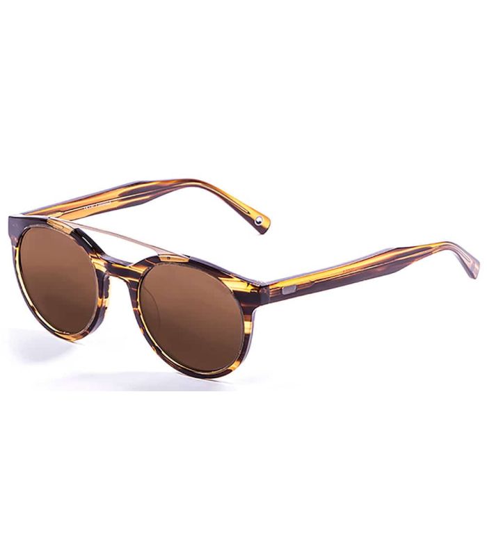 Gafas de sol Ocean Tiburon Brown de acetato con lentes marrones polarizadas, sistema ATOM y protección UV100%.