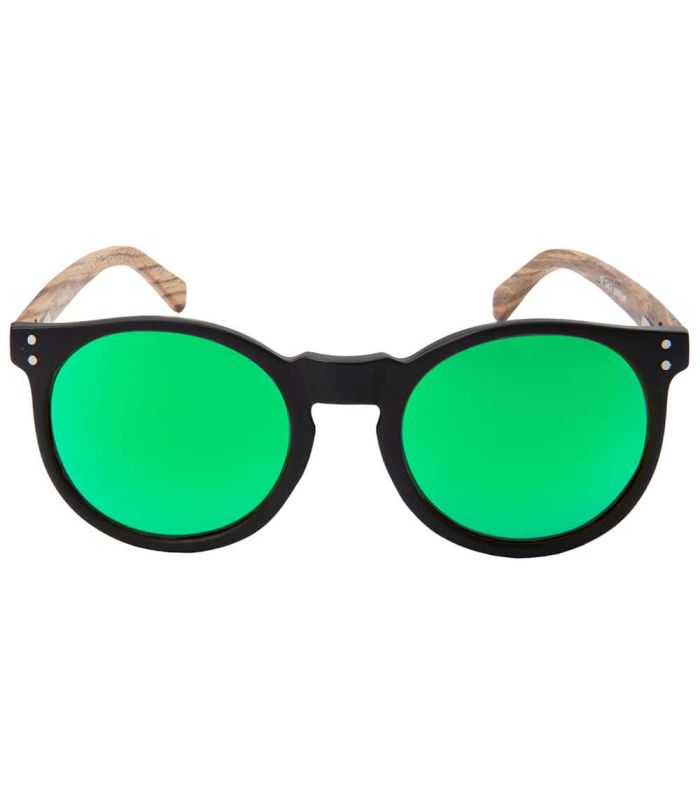 Gafas de Sol Casual Ocean Lizard Wood Black Brown Green