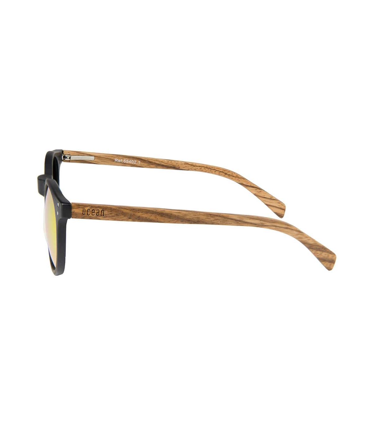 Gafas de Sol Casual Ocean Lizard Wood Black Brown Red