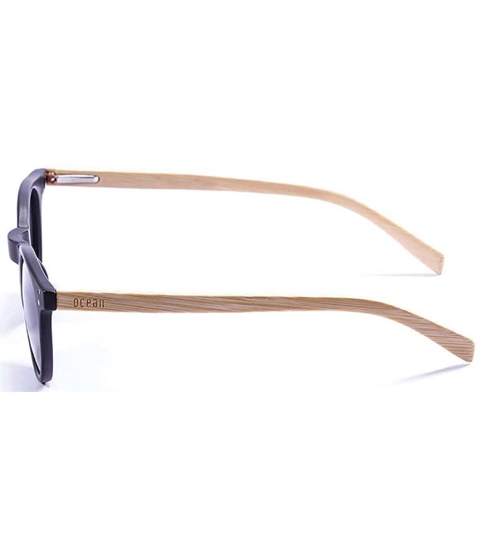 Gafas de Sol Casual Ocean Lizard Wood Black Bamboo Smoke