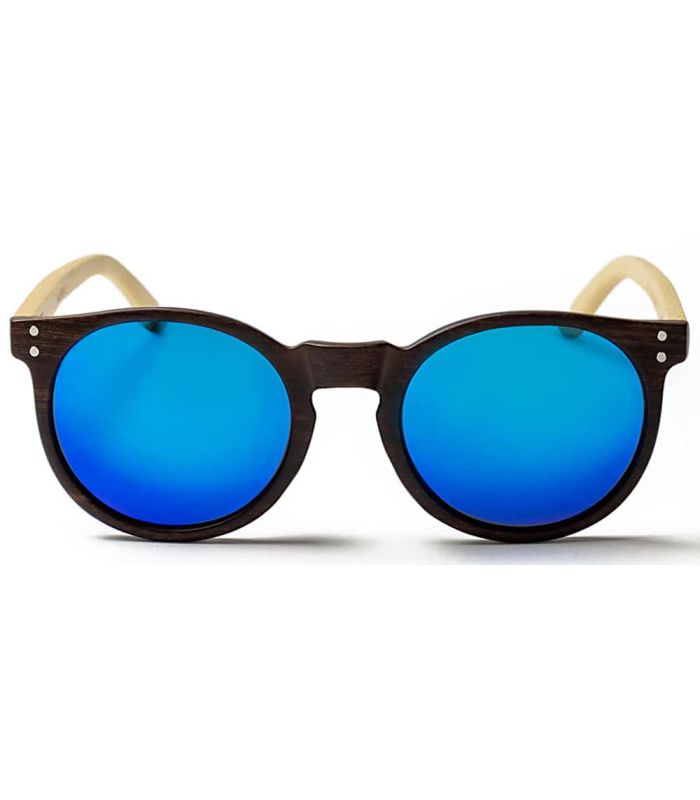 Gafas de Sol Casual Ocean Lizard Wood Brown Blue