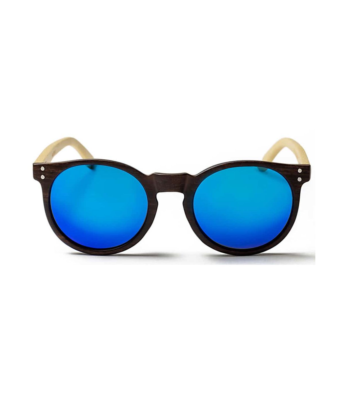Gafas de Sol Casual Ocean Lizard Wood Brown Blue