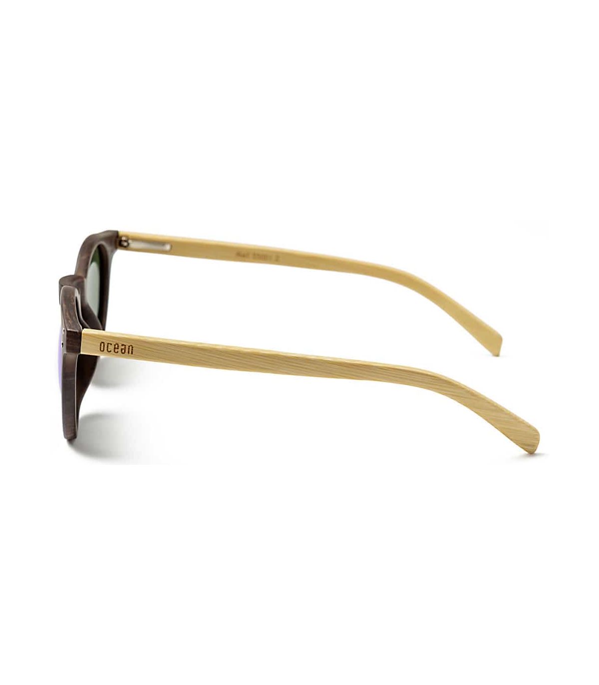 Gafas de Sol Casual Ocean Lizard Wood Brown Blue