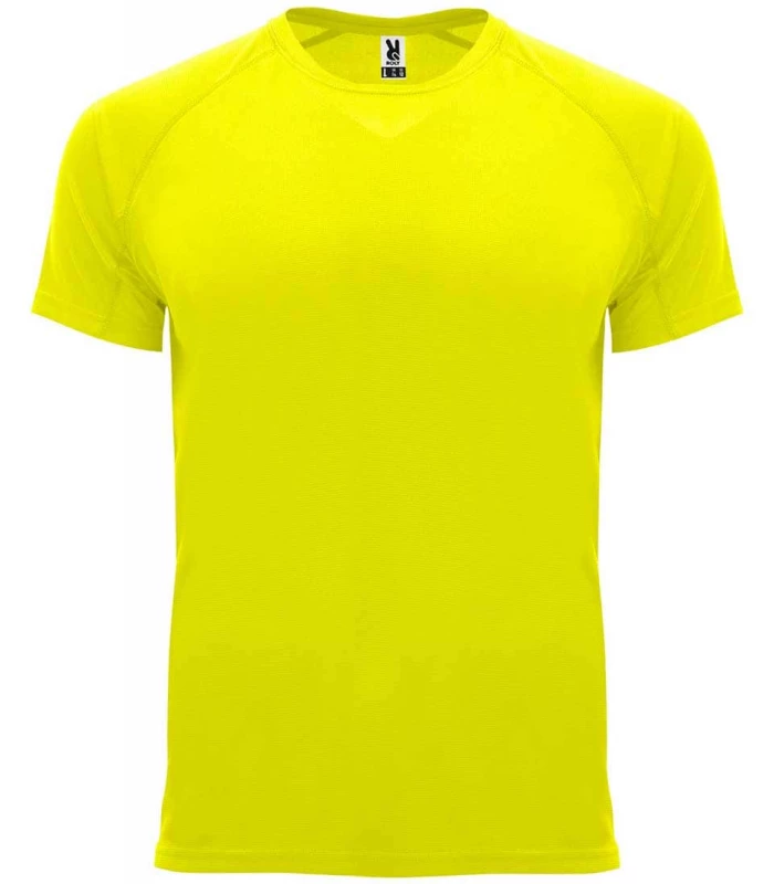 Camisetas técnicas running Roly Camiseta Bahrain Amarillo Fluor