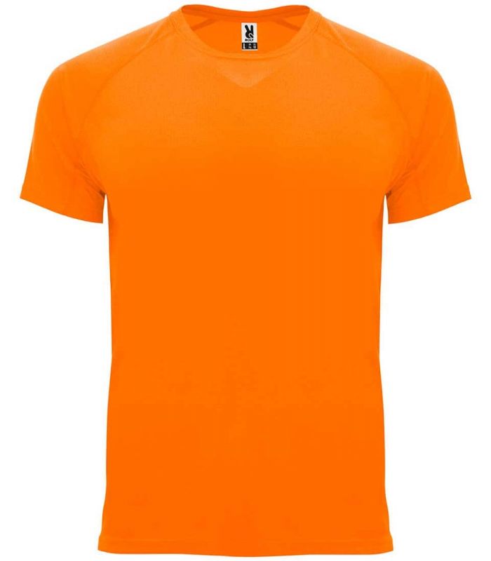 Roly Camiseta Bahrain Naranja Fluor Camisetas tecnicas running l Tallas M Color Naranja