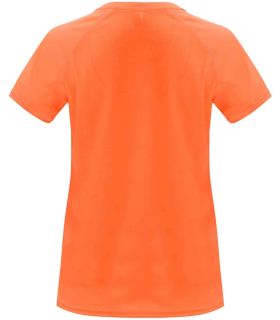 Camisetas técnicas running Roly Camiseta Bahrain W Naranja Fluor