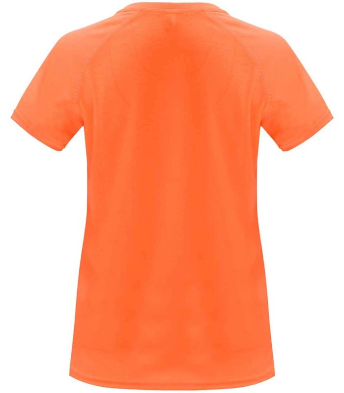 Camisetas técnicas running Roly Camiseta Bahrain W Naranja Fluor