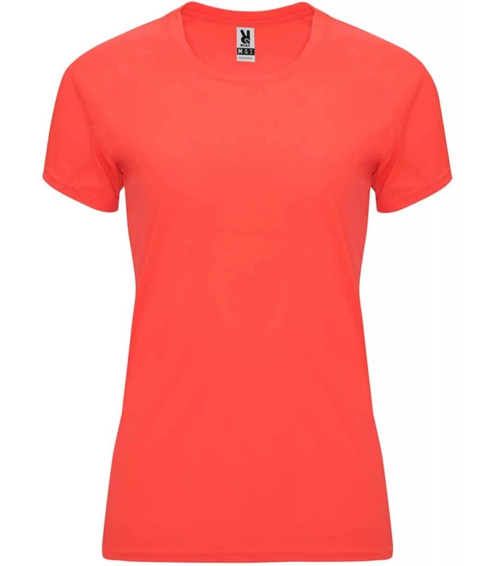 Camisetas técnicas running Roly Camiseta Bahrain W Coral Fluor