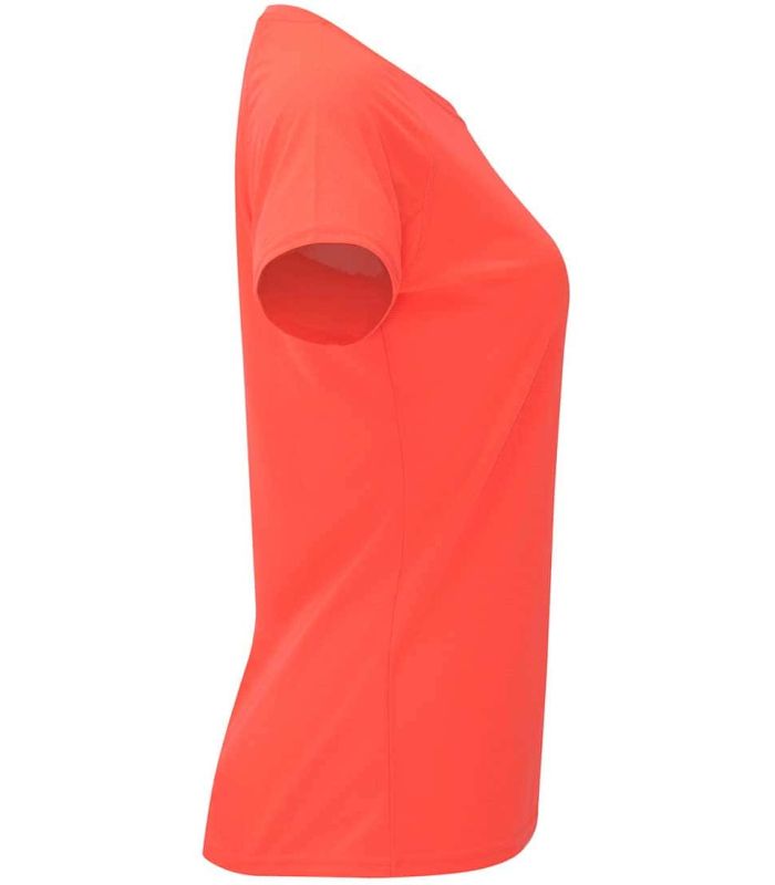 Camisetas técnicas running Roly Camiseta Bahrain W Coral Fluor