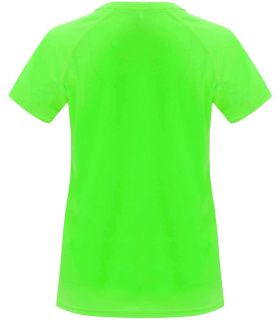 Camisetas técnicas running Roly Camiseta Bahrain W Verde Fluor
