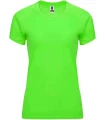 Camisetas técnicas running Roly Camiseta Bahrain W Verde Fluor