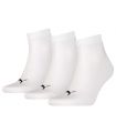 Puma Pack 3 Calcettes Tobillero Blanco - Chaussettes Running